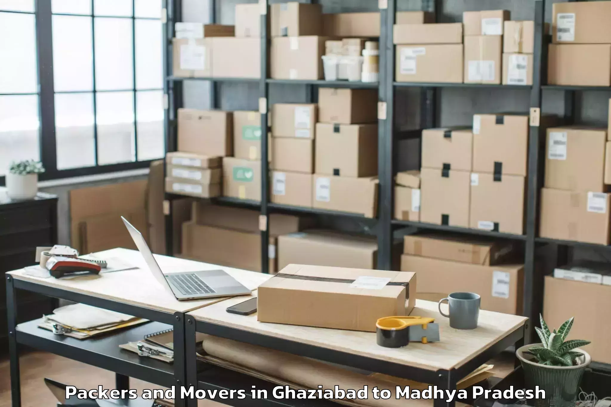 Professional Ghaziabad to Damoh Packers And Movers